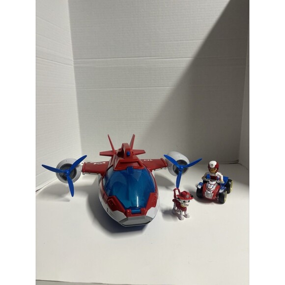 Paw Patrol Lights and Sounds Air Patroller Plane, Marshal, Ryder Figure ,And ATV - Picture 1 of 6